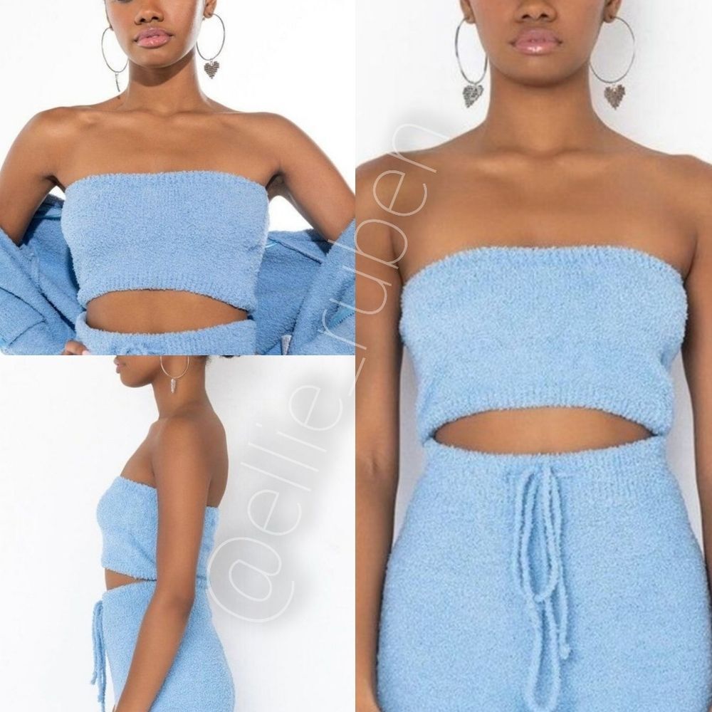 Stasia Teddy Powder Blue Tube Top 💙